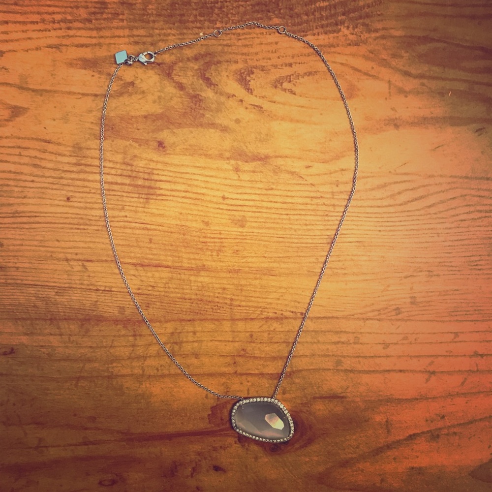 2 for $10 Banana Republic Grey Gemstone Necklace